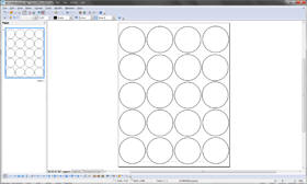 Open Office Draw Screen with 2 inch round sheet