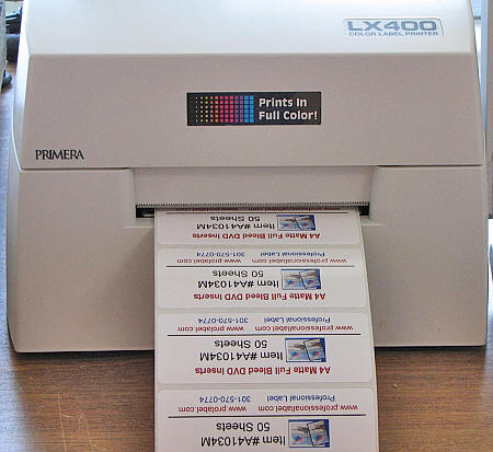Primera Glossy Labels for LX400 Printer ProfessionalLabel.com